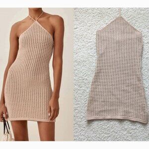 Reformation Tan Mini Dress